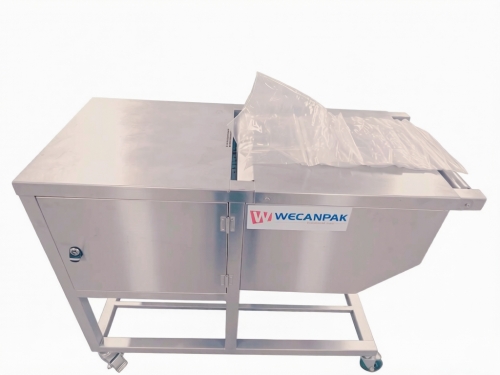 Taped bag loader bagger machine